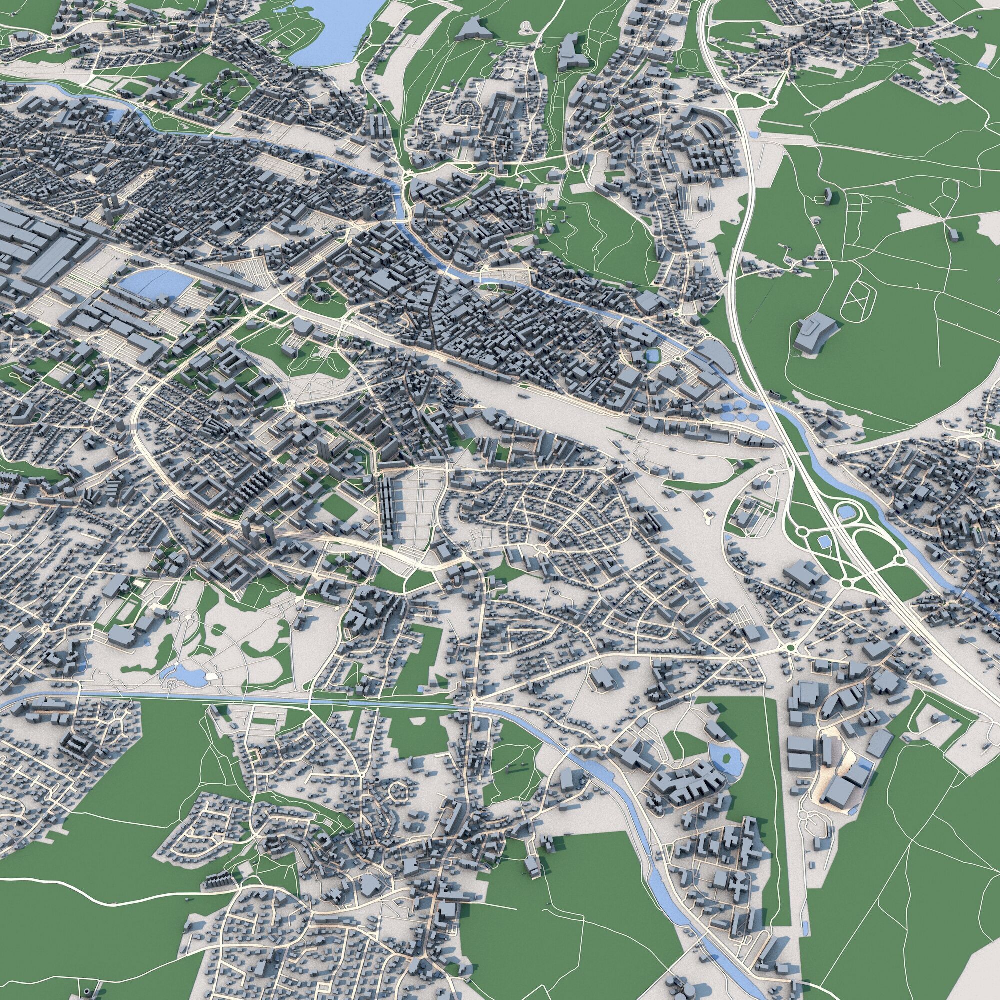 Belfort City France 3D model_6