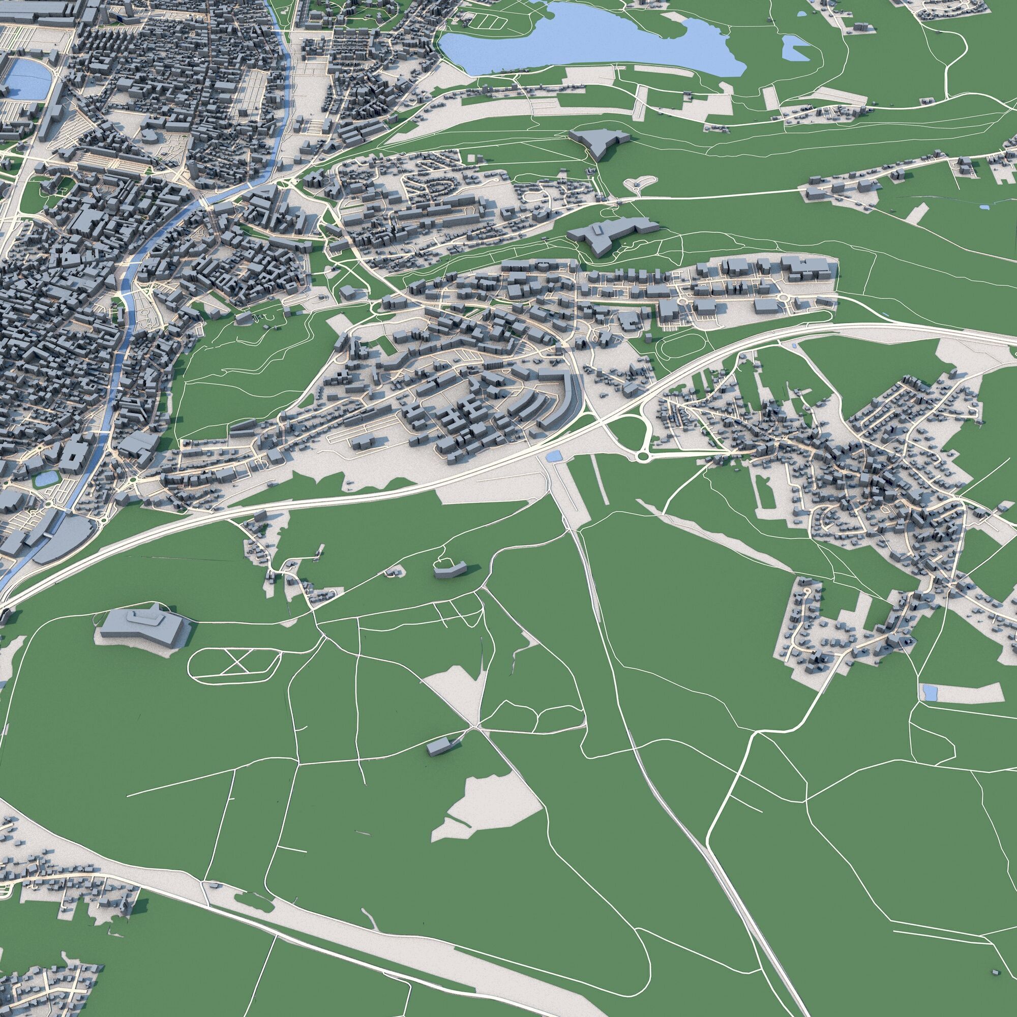 Belfort City France 3D model_5