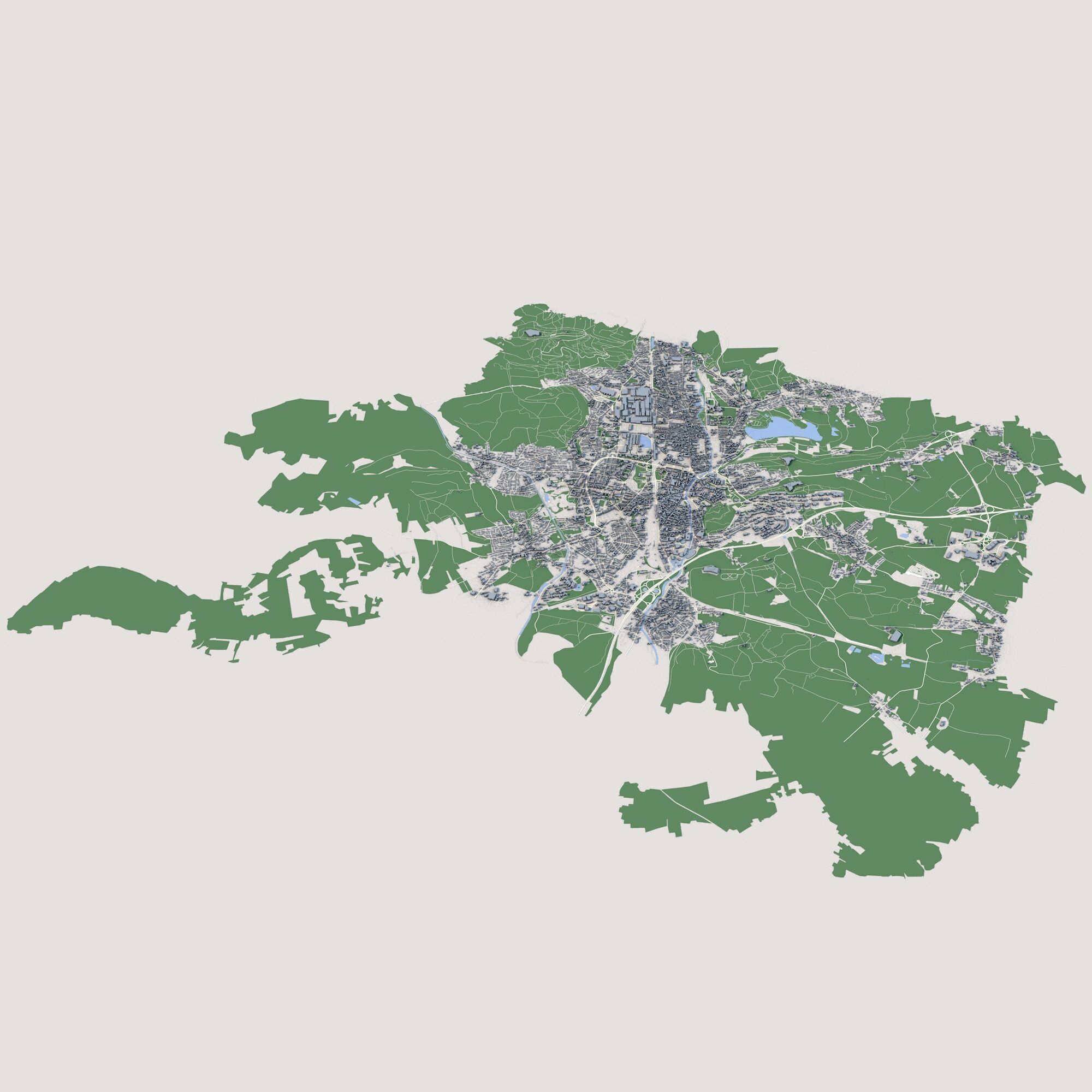 Belfort City France 3D model_1