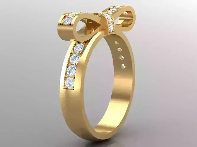 Top Women Ring 3DM STL Jewelry 1WR232