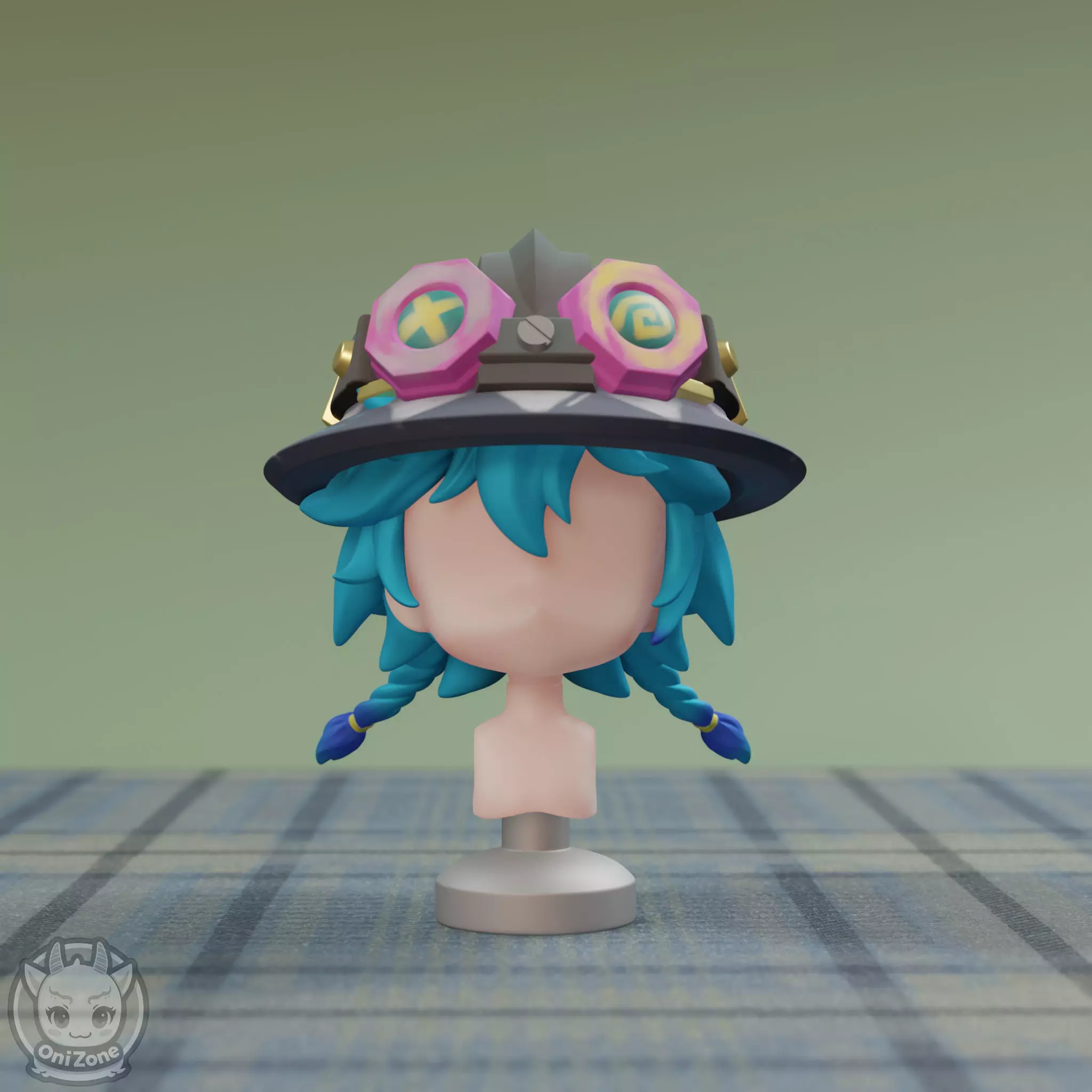 Isha Arcane custom nendoroid hair 3D print model