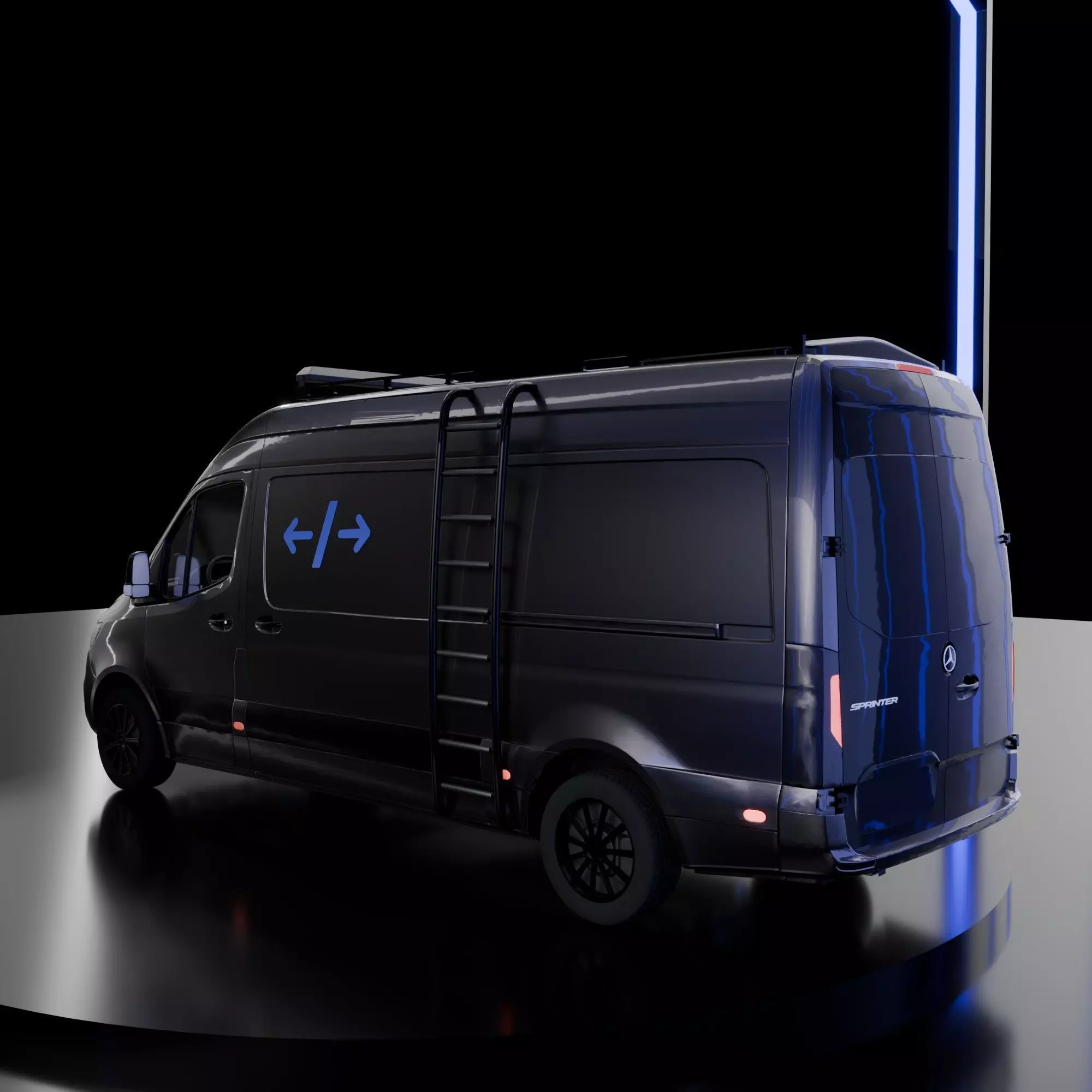 Mercedes Benz Sprinter 2022 2024 High Roof L2H2 3D Model 3D model