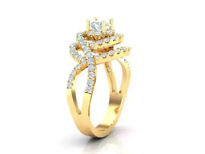 Top Women Ring 3DM STL Jewelry 1WR225