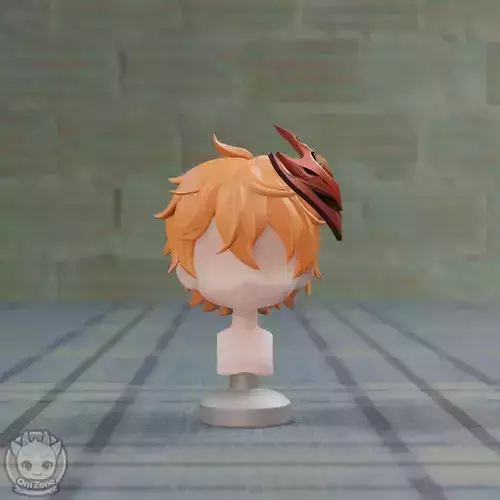 Custom nendoroid hair Tartaglia Childe Genshin Impact 3D print model