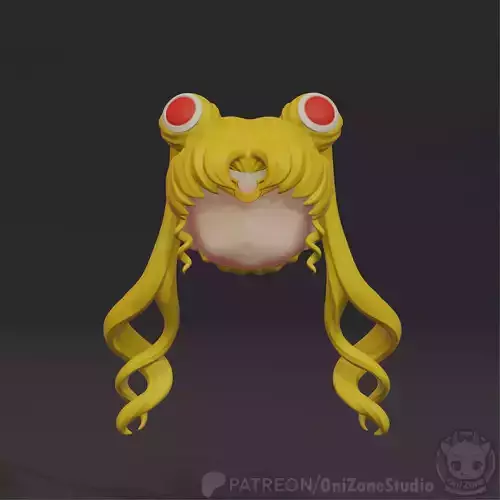 Custom nendoroid hair SAILOR MOON USAGI 3D print model