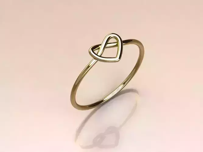 Golden Heart Ring - A Timeless Symbol of Love