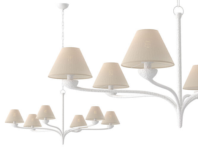 Dorsey Round Chandelier 3D model
