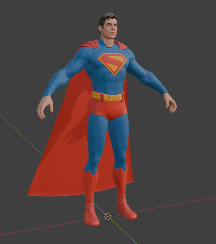 Superman David Corenswet free 3D model rigged | CGTrader