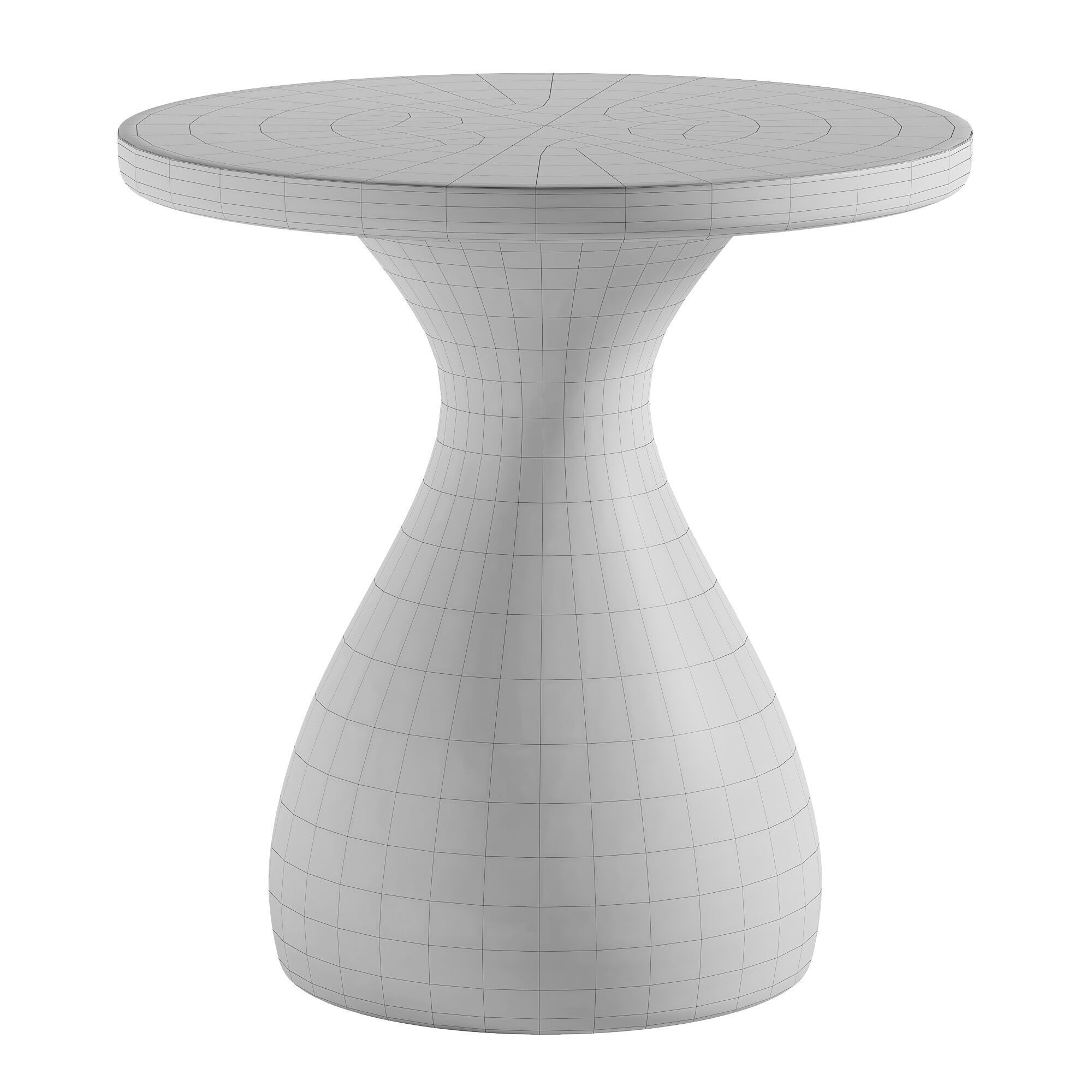 Scout Side Table Low-poly 3D model_2
