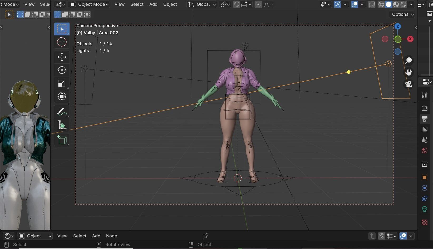 Valby Low-poly 3D model_7