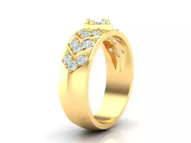 Top Women Ring 3DM STL Jewelry 1WR217