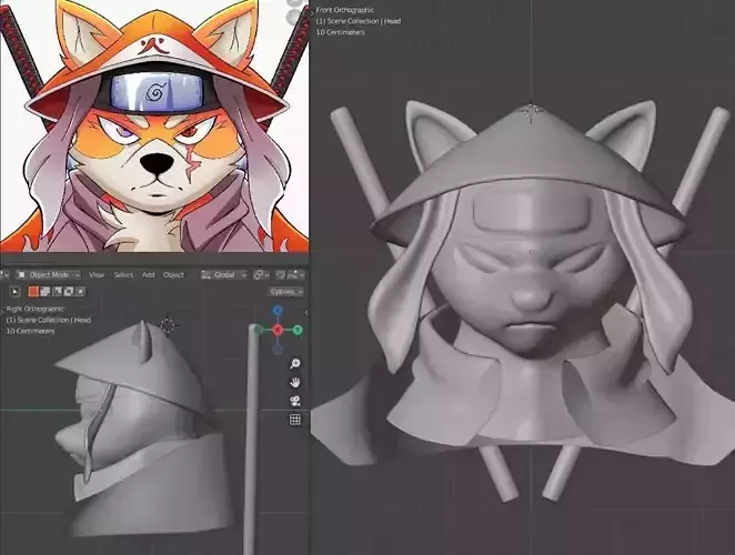 Werewolf Character Design 3D print model