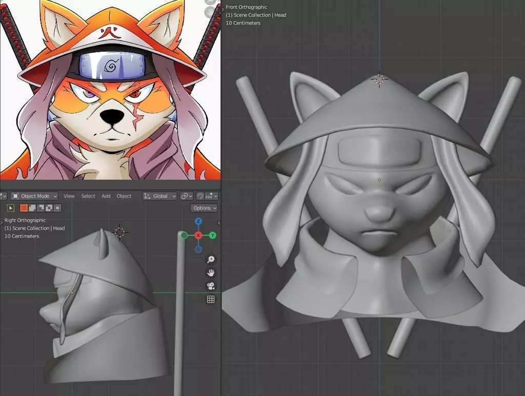 Werewolf Character Design 3D print model