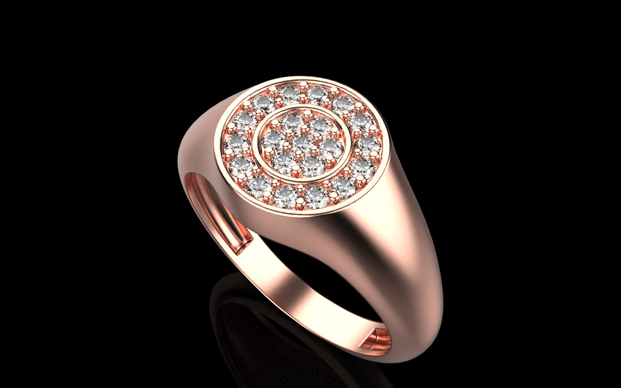 Signet ring model 1038 3D print model_23