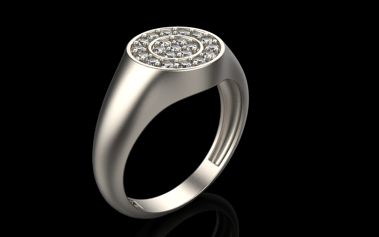 Signet ring model 1038 3D print model_17