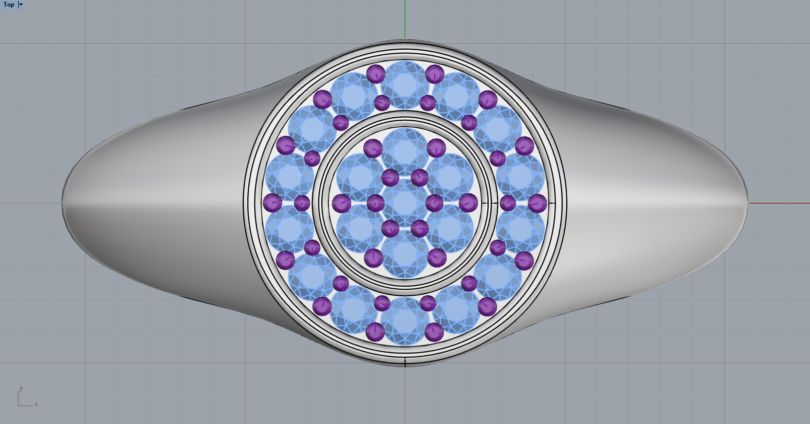 Signet ring model 1038 3D print model_5