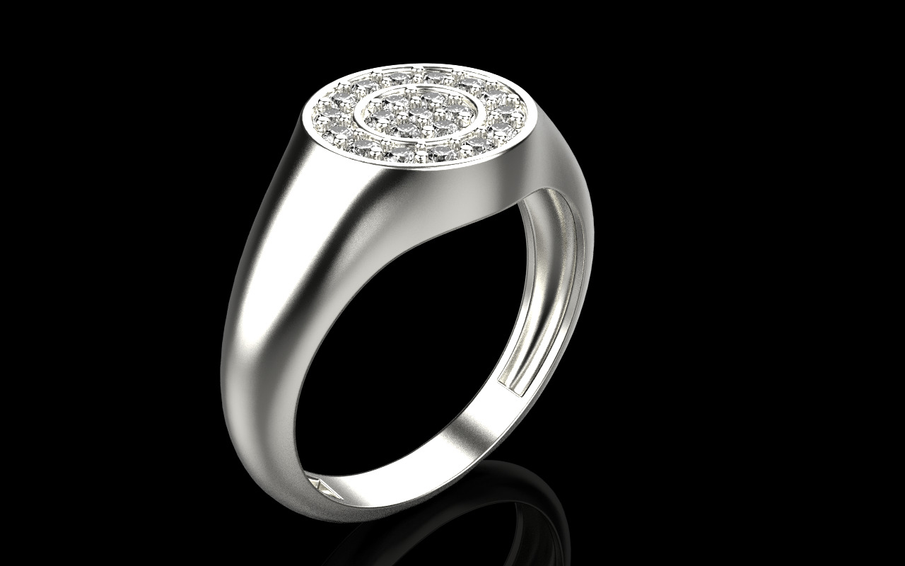 Signet ring model 1038 3D print model_19