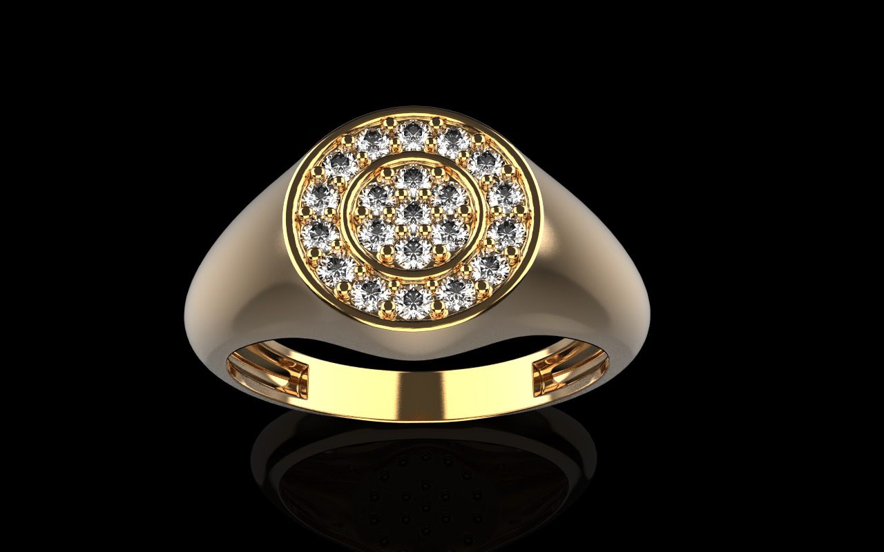 Signet ring model 1038 3D print model_13