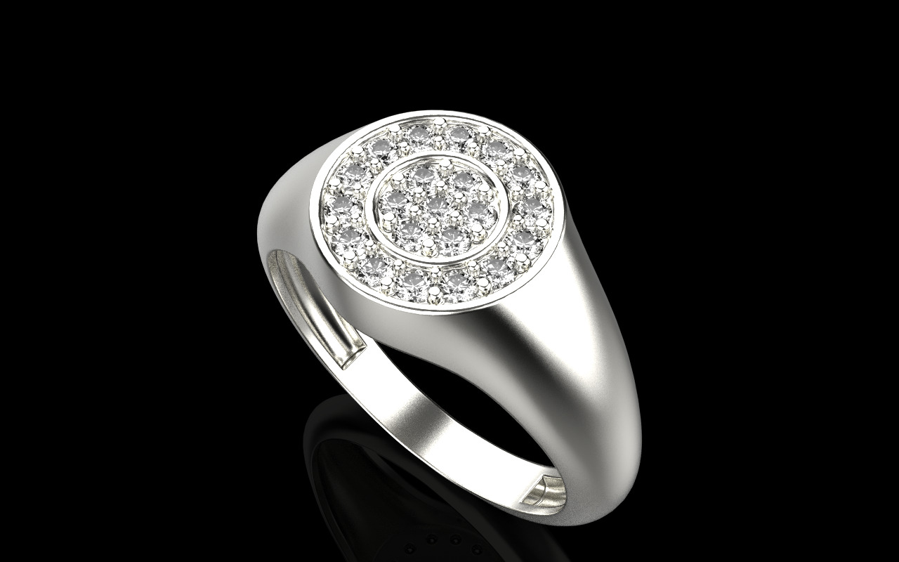 Signet ring model 1038 3D print model_24