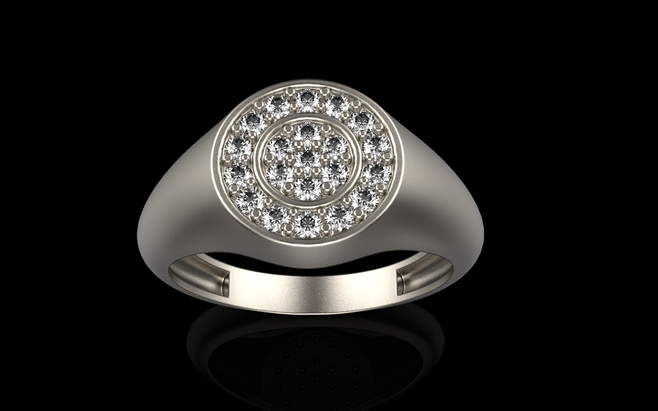Signet ring model 1038 3D print model_10