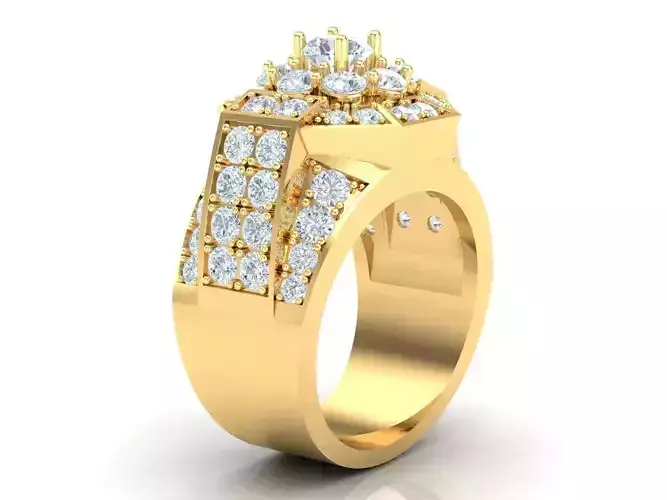 Top Women Ring 3DM STL Jewelry 1WR202