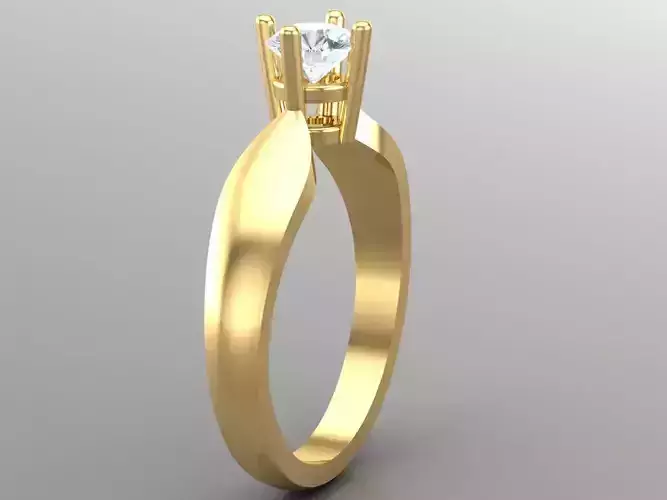 Top Women Ring 3DM STL Jewelry 1WR196