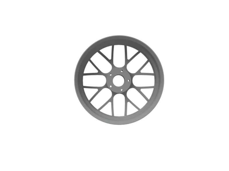 3D Sport Wheel Realistic Model 3D print model_2