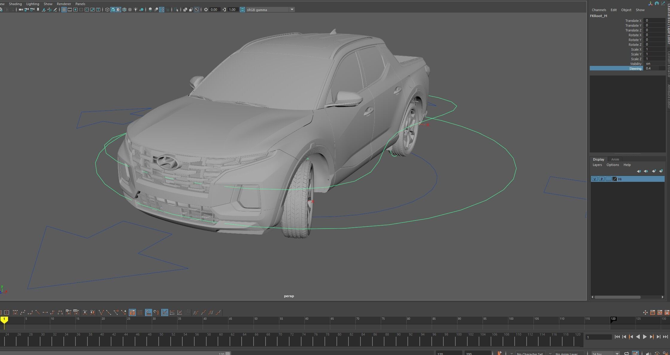 Hyundai SantaCruz 2024 -photoreal-Rigged and Render Ready 3D model_22