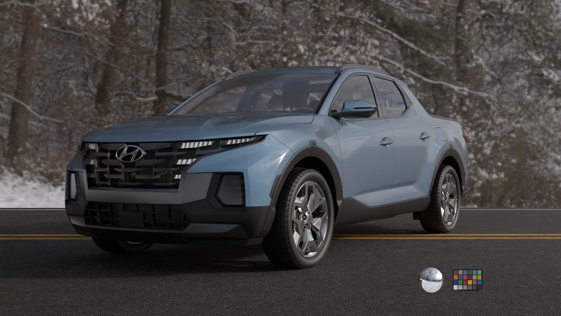 Hyundai SantaCruz 2024 -photoreal-Rigged and Render Ready 3D model_19