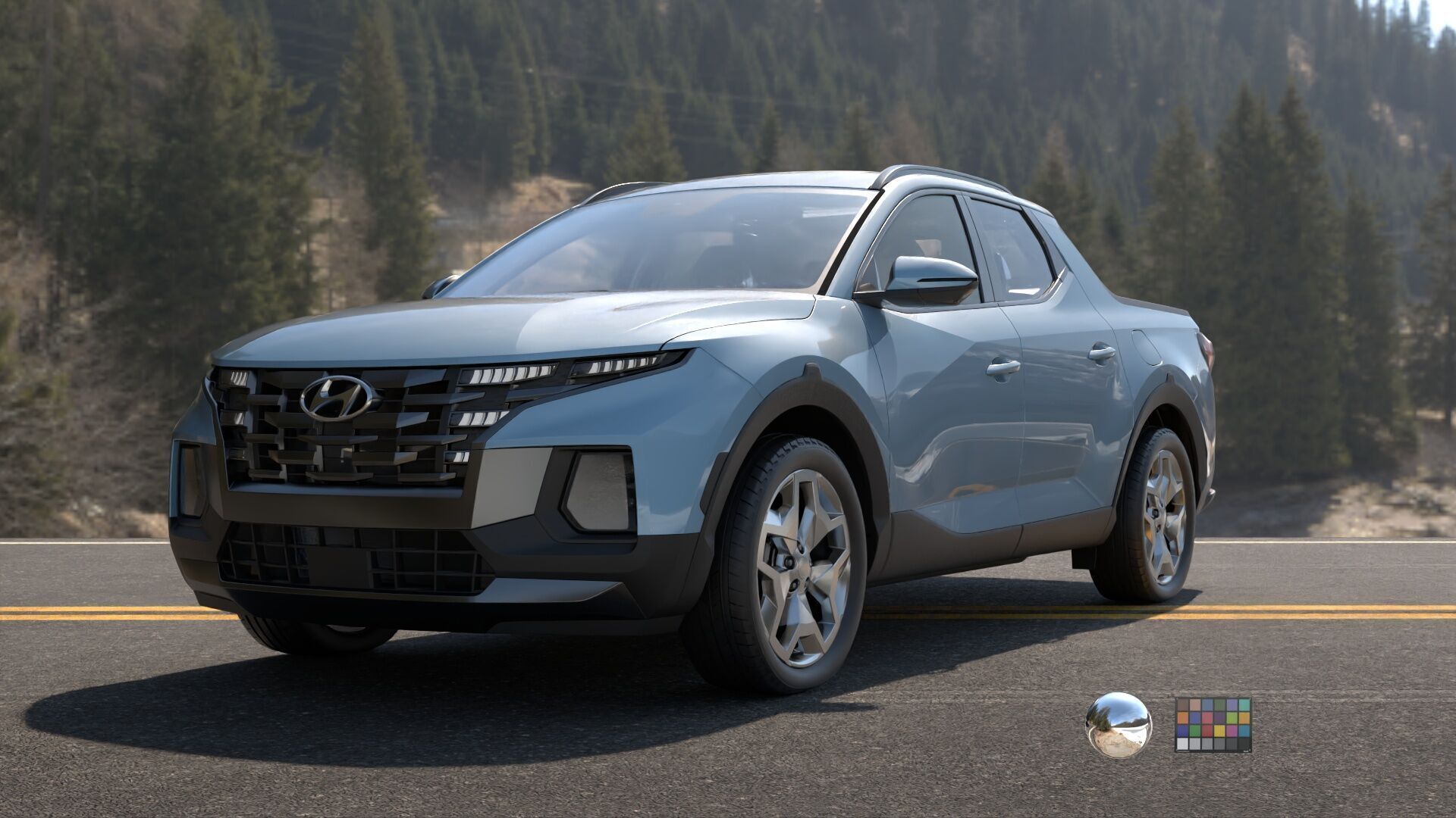 Hyundai SantaCruz 2024 -photoreal-Rigged and Render Ready 3D model_16