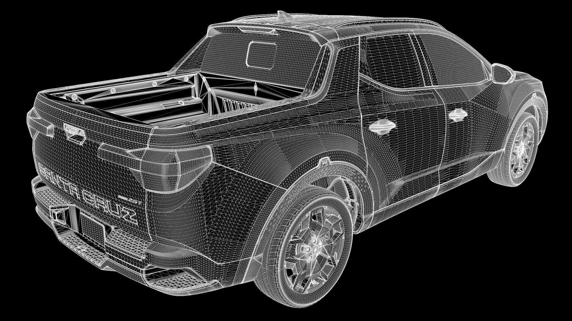 Hyundai SantaCruz 2024 -photoreal-Rigged and Render Ready 3D model_27