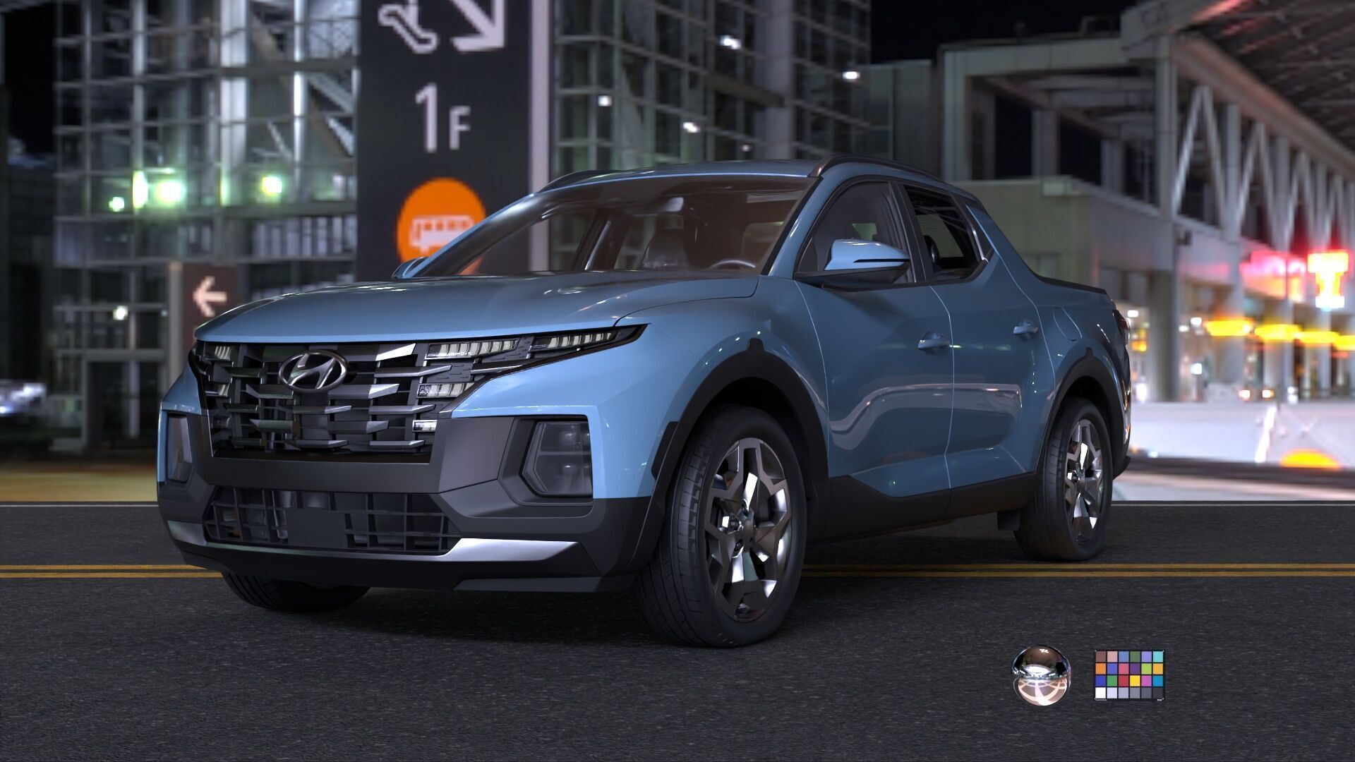 Hyundai SantaCruz 2024 -photoreal-Rigged and Render Ready 3D model_18