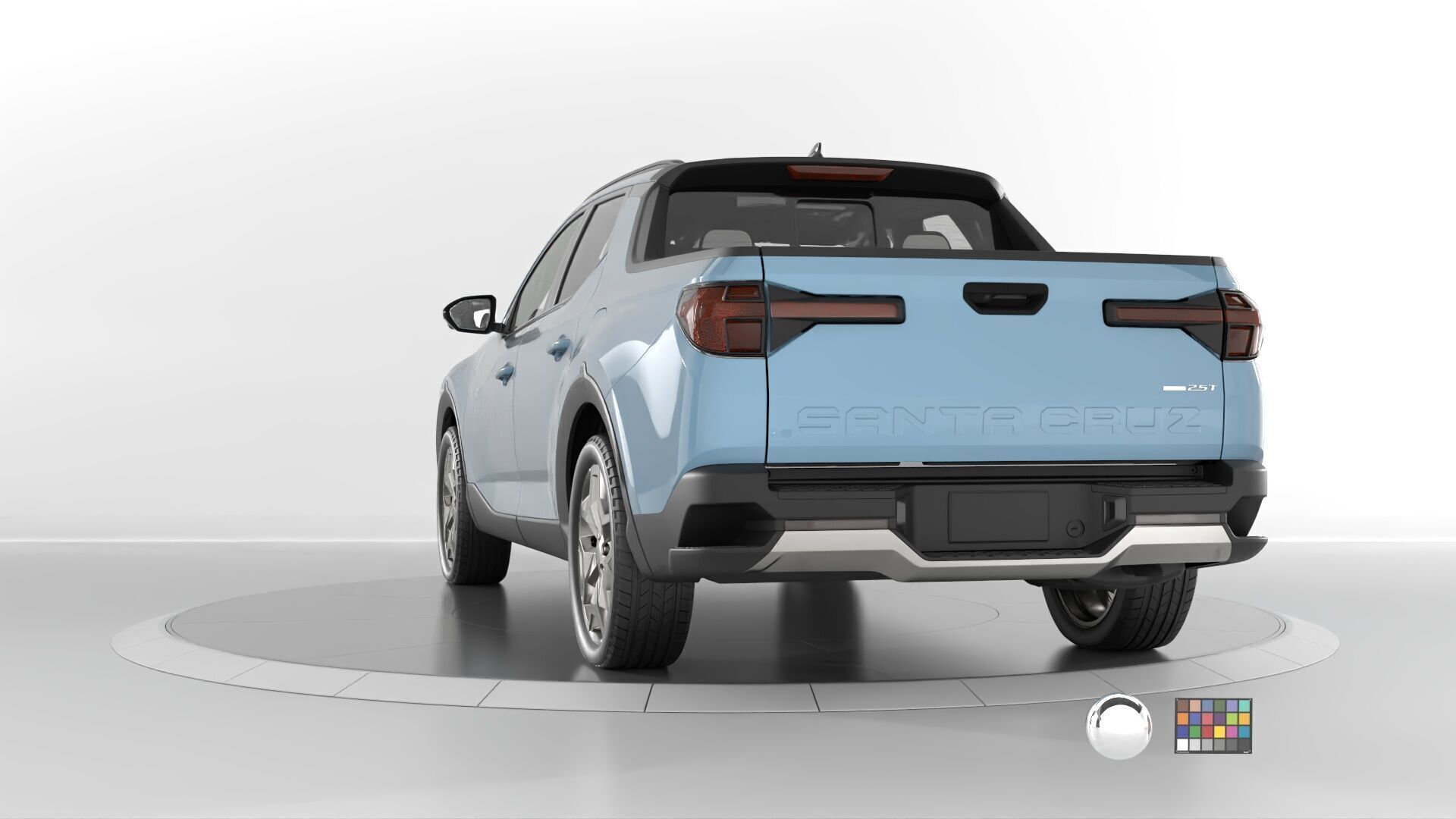 Hyundai SantaCruz 2024 -photoreal-Rigged and Render Ready 3D model_4