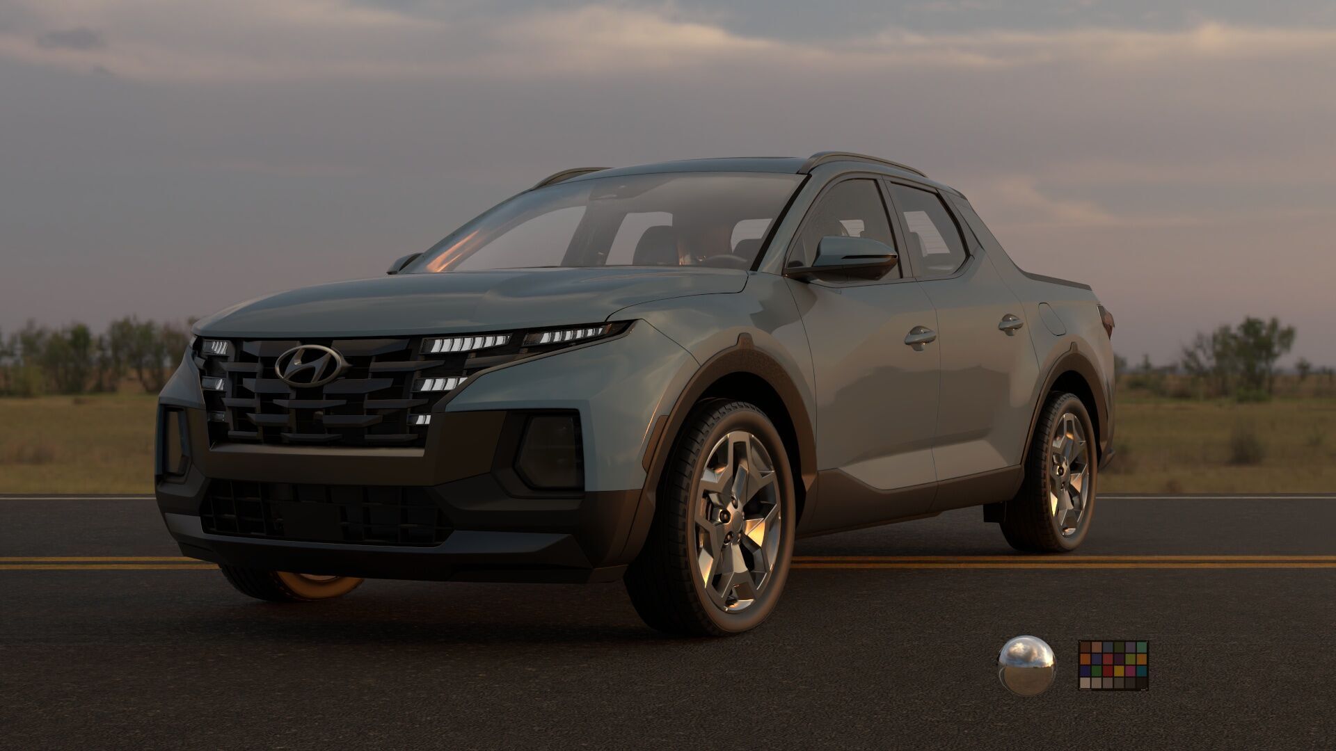 Hyundai SantaCruz 2024 -photoreal-Rigged and Render Ready 3D model_17