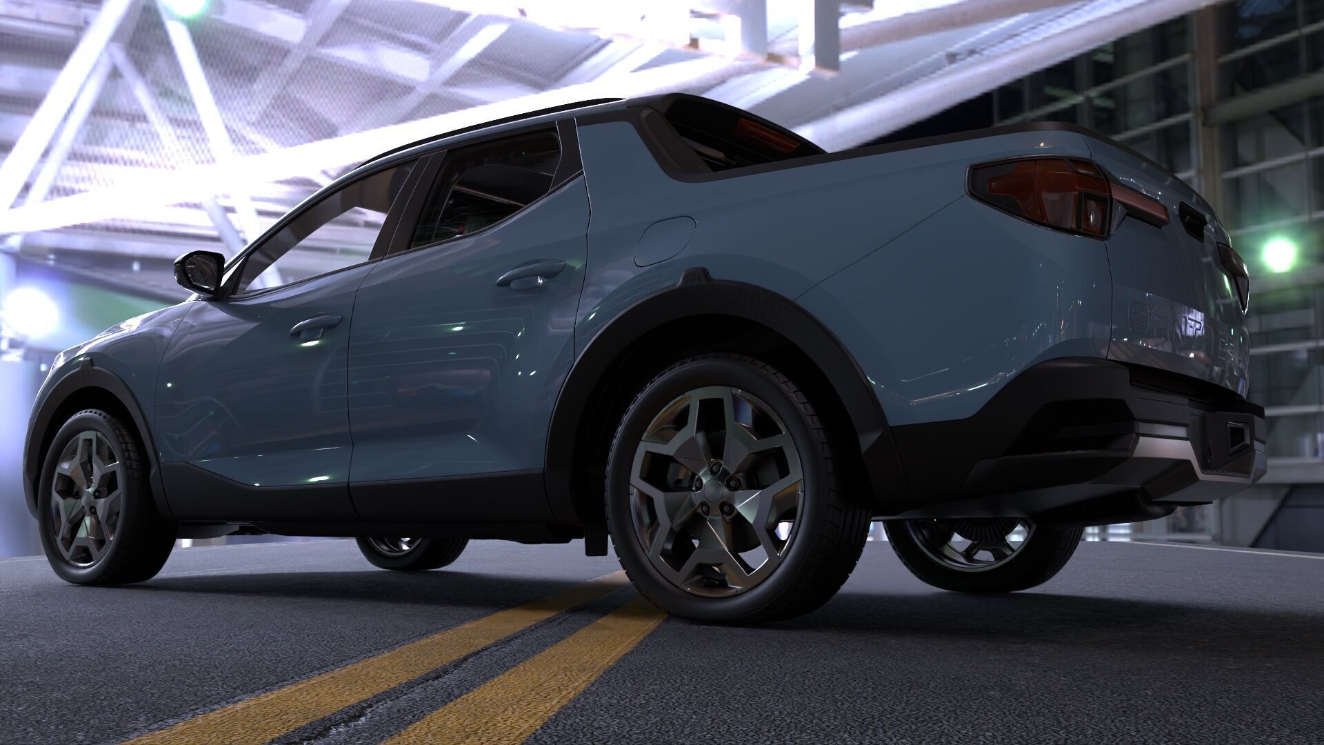 Hyundai SantaCruz 2024 -photoreal-Rigged and Render Ready 3D model_8