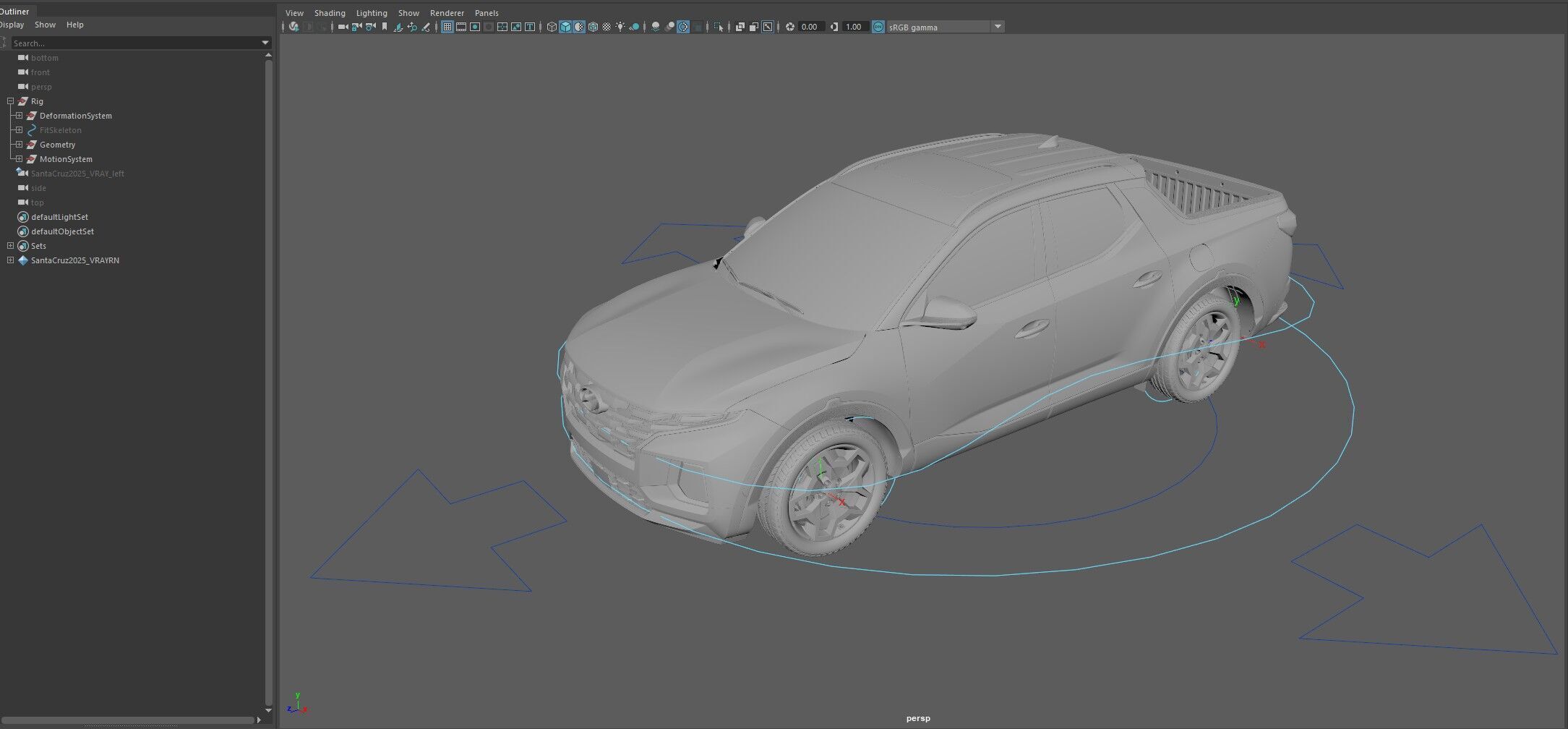 Hyundai SantaCruz 2024 -photoreal-Rigged and Render Ready 3D model_20