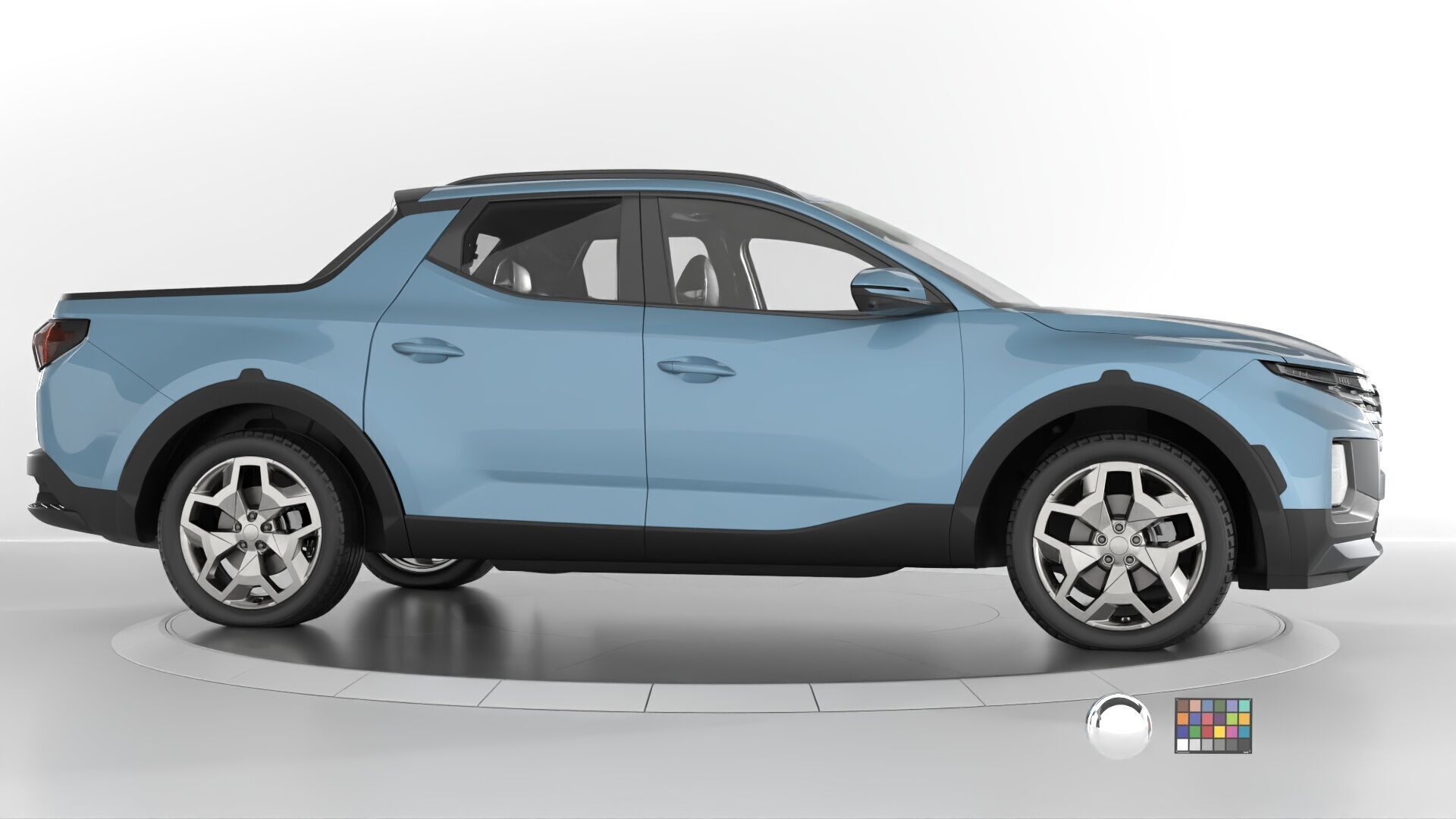 Hyundai SantaCruz 2024 -photoreal-Rigged and Render Ready 3D model_3