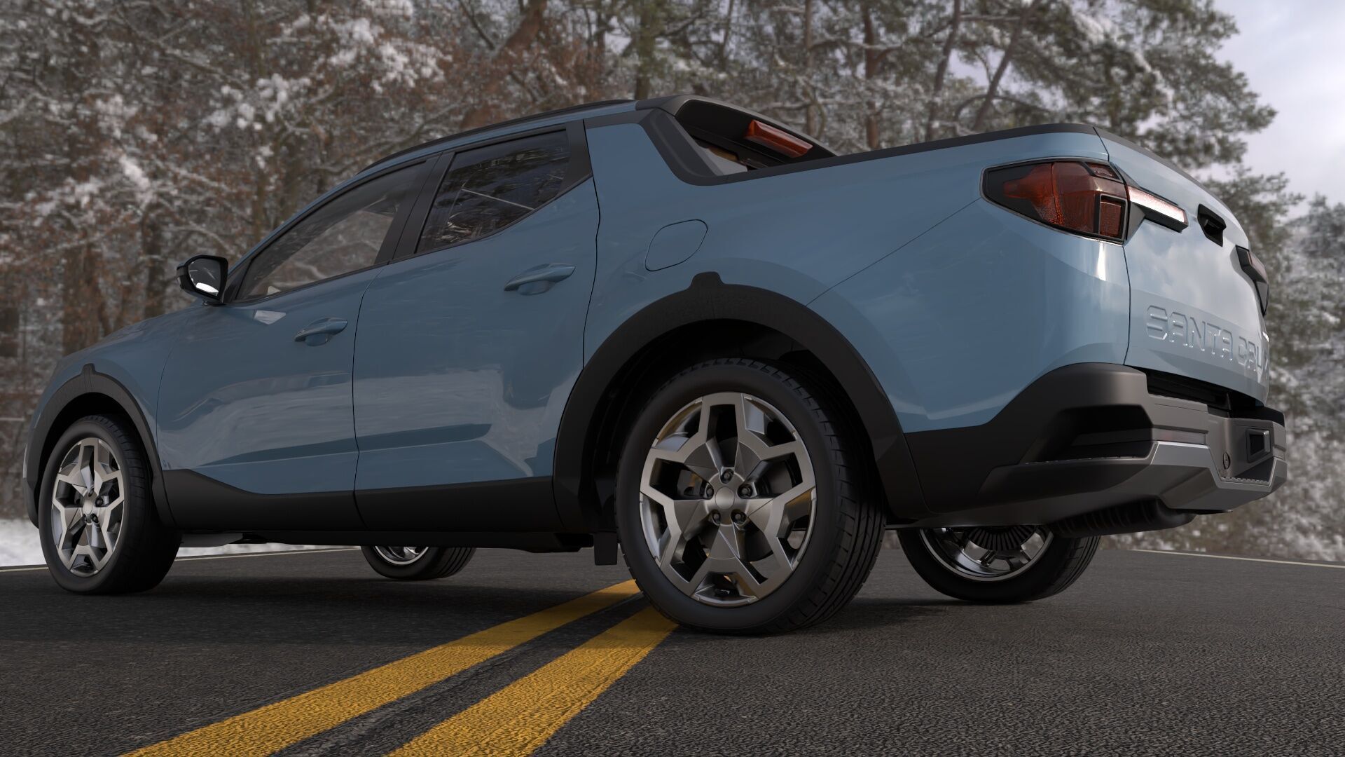 Hyundai SantaCruz 2024 -photoreal-Rigged and Render Ready 3D model_9