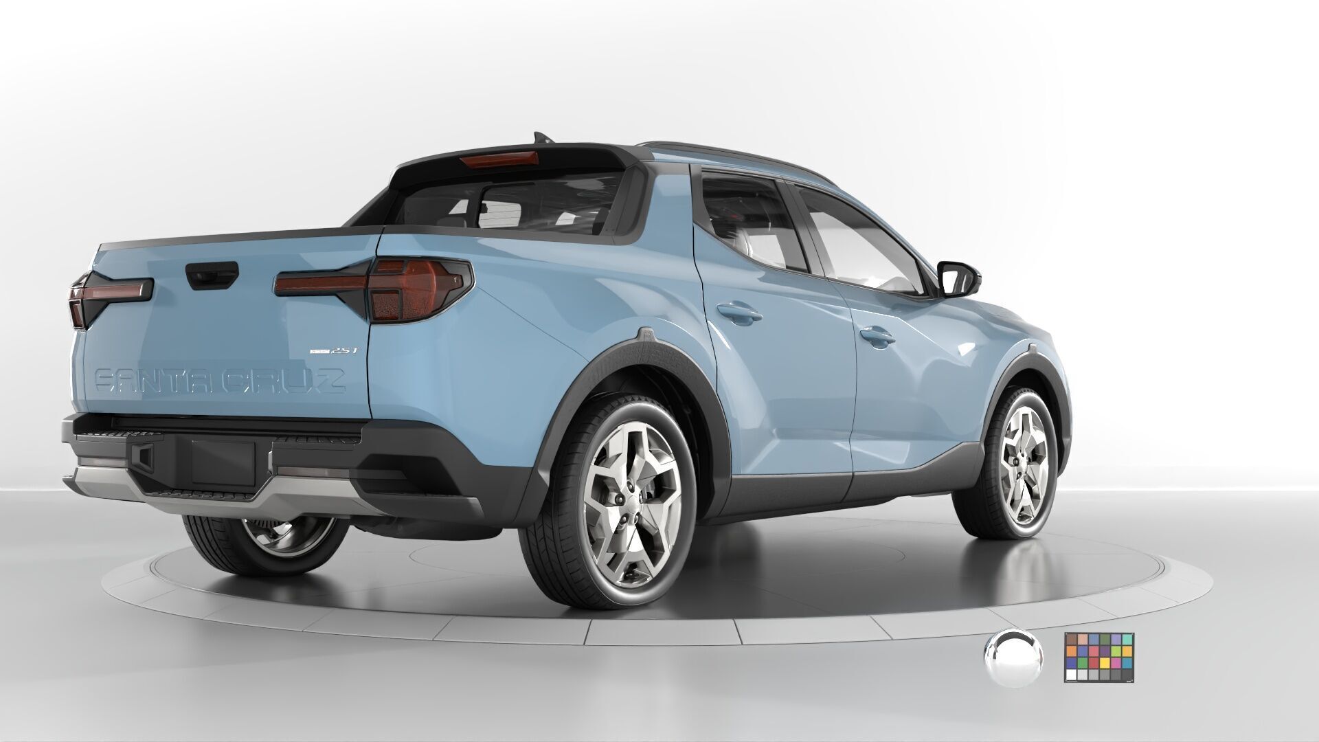 Hyundai SantaCruz 2024 -photoreal-Rigged and Render Ready 3D model_2