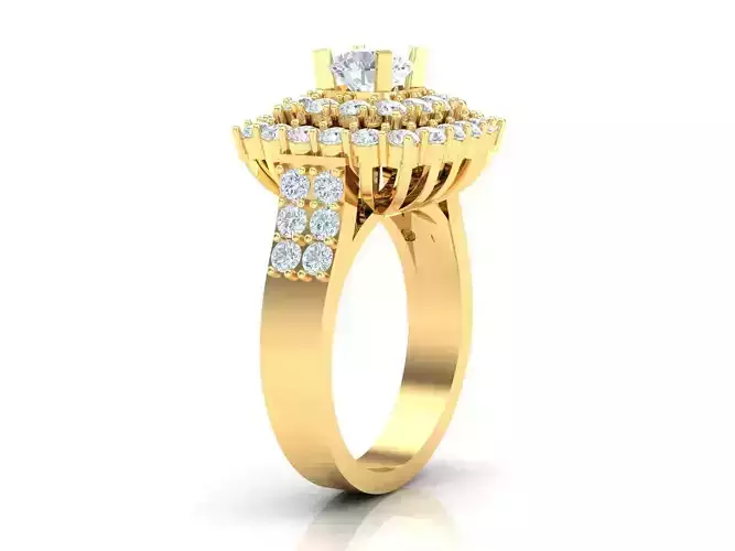 Top Women Ring 3DM STL Jewelry 1WR180