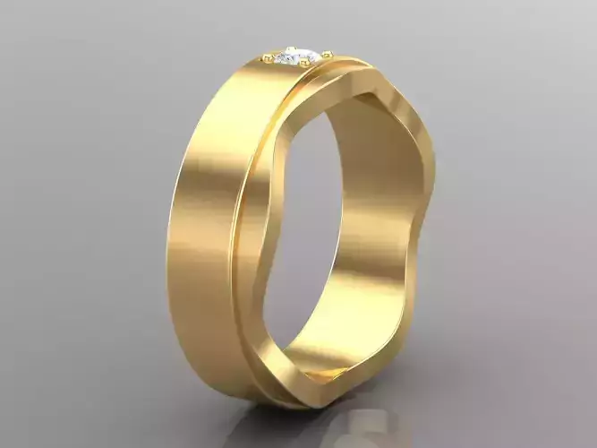 Top Women Ring 3DM STL Jewelry 1WR175