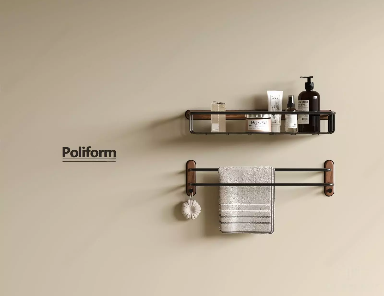 Towel rack SU model 3D model