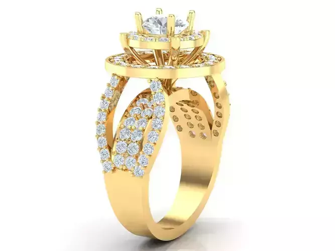 Top Women Ring 3DM STL Jewelry 1WR172