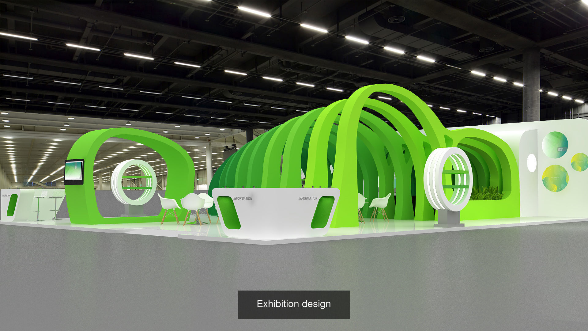 3D Model Exhibition booth Trades show 3D Model Collection_6