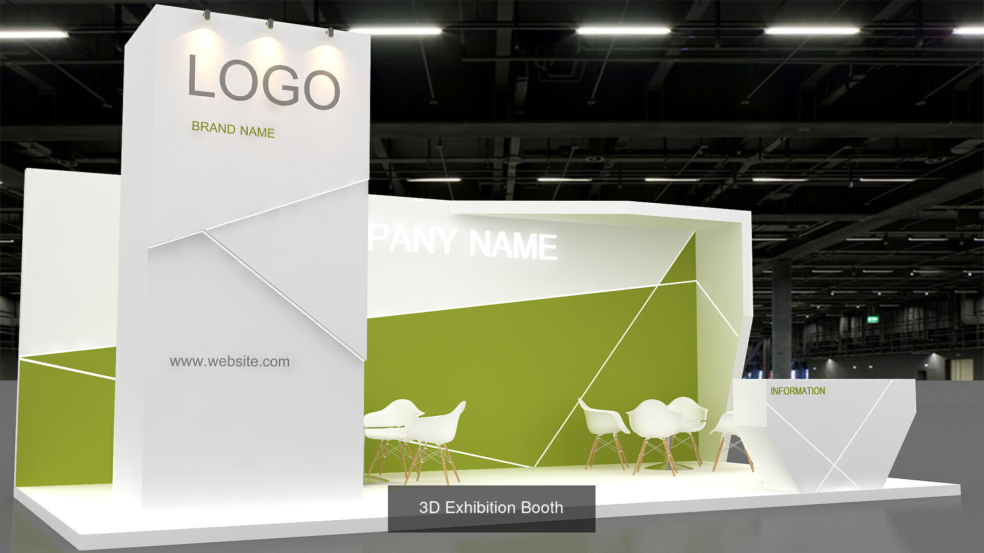 collection exhibition booth stand tradeshow 3d model _3