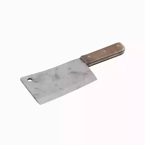Meat Cleaver C 01 Low-poly 3D model