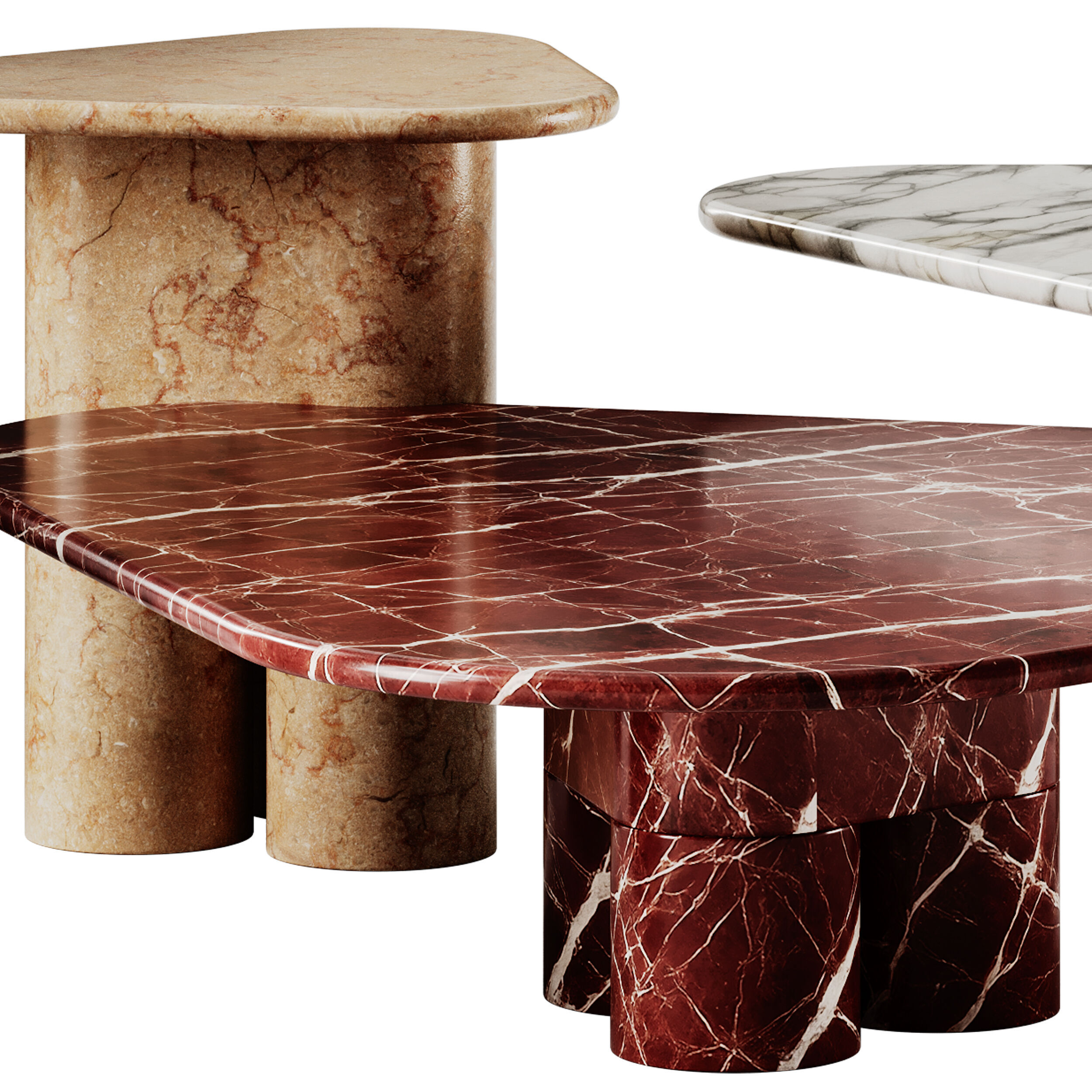 Ghidini1961 Tria Coffee Table set 3D model_3