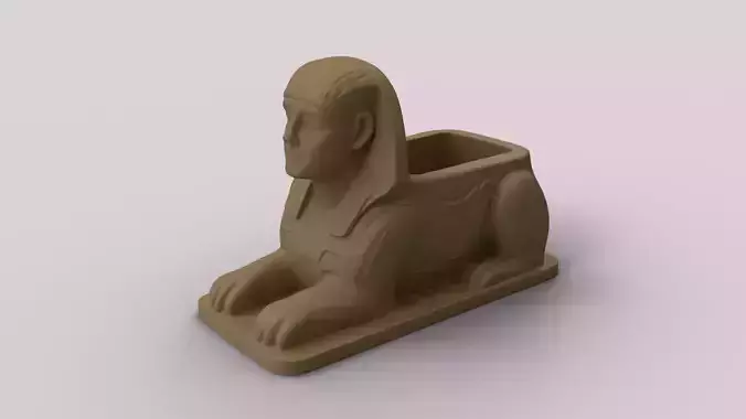Sphinx of the Desk - Ancient Egypt-Inspired Planter