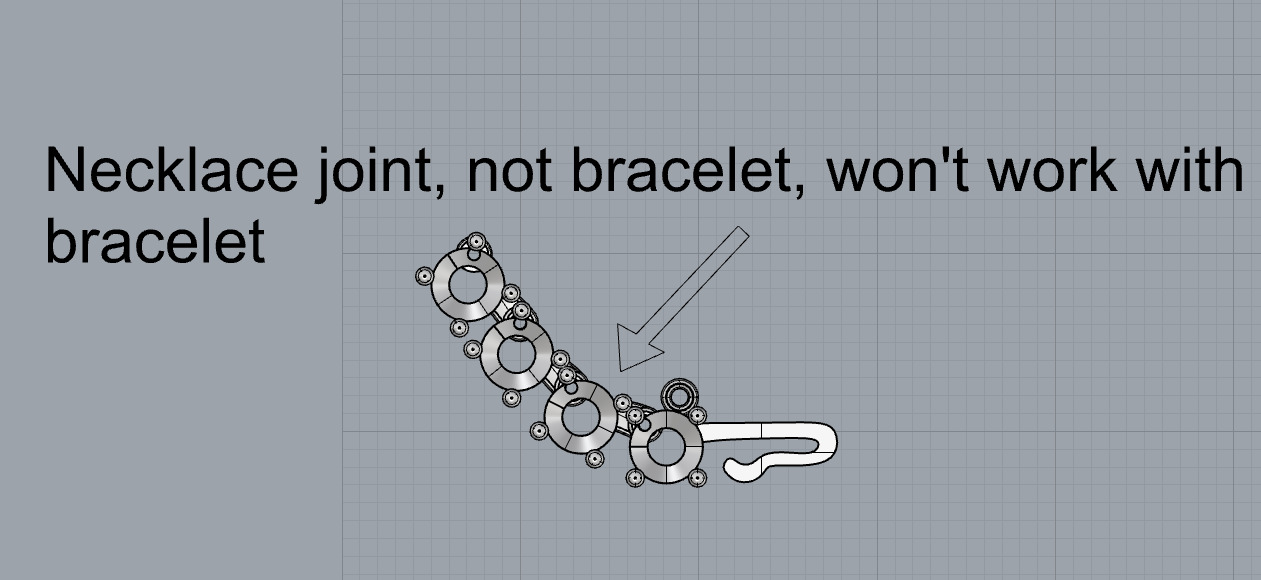 Elegant Tennis Necklace 3D Model 3D print model_4