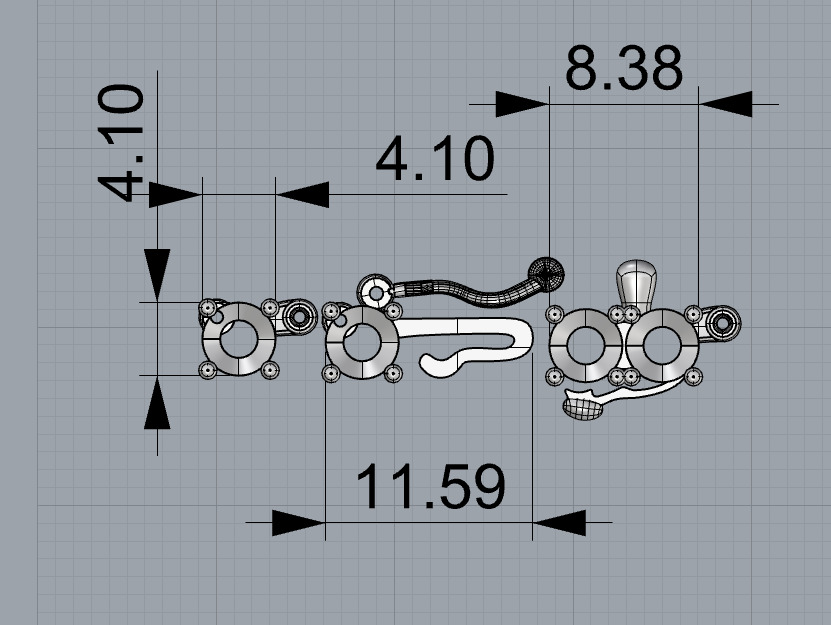 Elegant Tennis Necklace 3D Model 3D print model_5